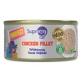 Supreme Tiftiklenmiş Tavuk Göğüslü Yetişkin Konserve Kedi Maması 70GR 24LÜ