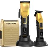 Supreme Trimmer Fade Tıraş Makinesi Seti – Solo Shaver + 2spee Trimmer & 2spee Clipper Tıraş Makinesi - Altın