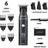 Supreme Trimmer Multigroomer 3.0 Islak/Kuru 14 Parça Erkek Tıraş Makinesi Seti – Burun Kulak Sakal Saç Bakımı