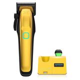 Supreme Trimmer Şarjlı Saç Kesme Makinesi - 2 Çıkarılabilir Pilli Profesyonel Saç Kesme Makinesi, Fırçasız Motor, Akıllı Şarj Standı, Usb-C Şarjı Ve Dlc Bıçakları Berberler | Stc779