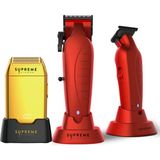 Supreme Trimmer Vader 3'ü 1 arada Profesyonel Set Tıraş Makinesi Seti Crunch & Trimmer & Clipper DLC Bıçaklar 7200–7500