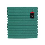 SupremePlus Premium Huck Havlu - Genel Temizlik, Oto Mağazası ve Hastane Kullanımı için% 100 Pamuklu Toplu Havlu, Süper Emici, Makinede Yıkanabilir ve Düşük Tüy Bırakmayan Kumaş (Yeşil, 15 x 27 inç