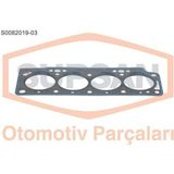 Supsan S0082019-03 S0082019-3 Silindir Kapak Contası 3 Delık Kangoo Megane 1.9d F8Q Yeni Model Saçlı Klıngrit