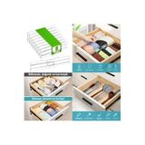 ŞURA MUTFAK Akrilik Ayarlanabilir Çekmece Düzenleyici Organizer, 8 Parça Set, 30 x 50 cm, Şeffaf, Çekmece İçi Düzenleme