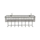 Şura Ticaret Spectrum Diversified Pegboard & Duvara Monte Raf Sepeti ve Kanca Istasyonu, 40,64 cm U x 14,0 cm G, Endüstriyel Gri - Option-1