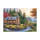 Şura Ticaret Tahta Köprü 1000 Parça Puzzle - 01-Mavi
