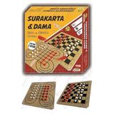 Surakarta Dama Zeka ve Strateji Oyunu 1 Paket Surakarta ve Dama Oyunu Ahşap Çift Yönlü