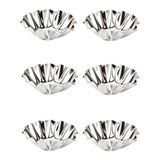 Sürdürülebilir Materyalden(Metal) Yapılmış Mutfak Dostu 6 Parça Mini Kek ve Tart Kalıbı 4 cm çap 3 cm Yükseklik