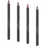Süre Kalıcı Dağılma Yapmayan Nemlendirici Dudak Kalemi - Lipliner Pencil 03 Sheer 4 Paketi - Çok Renkli
