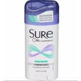 Sure Original Solid Unscented, Anti-Perspirant Deodorant 2.70 Oz 76GR - 76 gr