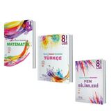 Süreç Yayınları 8.Sınıf Lgs Matematik Türkçe Ve Fen Bilimleri Deneme Seti 3 Kitap