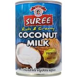 Suree Hindistan Cevizi Sütü 400 ml Pratik Kullanım İçin Doğal İçeriklerle Zenginleştirilmiş
