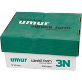 Sureklı Form Kağıdı 11X24CM 3 Nüsha Renkli 500 Lü