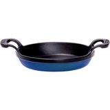 Sürel Döküm 22 Cm Yuvarlak Düz Sahan Parlak Koyu Mavi