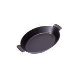 Sürel Mat Siyah Oval Döküm Sahan 23x17 cm, 23-41-915-105-2343