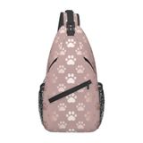 SURERUIM Şık Sling Çanta Kadın Erkek Rahat Sırt Çantası Crossbody Göğüs Omuz Çantası Spor Seyahat Yürüyüş Sırt Çantası, Pembe Altın, 15.3” x 7.5” x 3.5”
