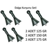 Surf Olta Kurşunu Dalgalı Havada Kullanmak İçin Set 2 Şer Adet 100 Gr - 125 Gr - 150 Gr