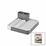 SÜRGÜLÜ BULAŞIKLIK PLASTİK 32.5CM X 35.5CM - 51.5 X 35.5CM - GRİ RENK (2)