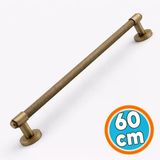 Sürgülü Kapı Çekme Kolu Antik Sarı 60 Cm Tutma Kulpu Kulbu Çelik Dış Kapı Tutamağı Kol