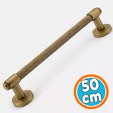 Sürgülü Kapı Çekme Kolu Antik Sarı Tutma Kulpu Kulbu Çelik Dış Kapı Tutamağı Kol 50 Cm