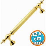 Sürgülü Kapı Çekme Kolu Tutma Kulpu Kulbu Çelik Dış Kapı Tutamağı Kol Gol Altın 22.5 cm - 1