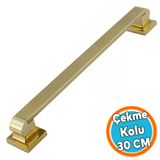 Sürgülü Kapı Çekme Kolu Tutma Kulpu Kulbu Çelik Dış Kapı Tutamağı Kol Gold Altın 30 Cm