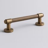 Sürgülü Kapı Çekme Kolu Tutma Kulpu Kulbu Çelik Dış Kapı Tutamağı Kol Mat Antik Sarı 25 cm - 1