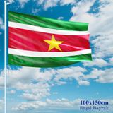Surinam Bayrağı - 100x150 cm (1 metre x 1,5 metre) - Raşel Kumaş