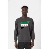 Suriye Yeni Bayrak Füme Erkek 2İp Sweatshirt