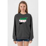 Suriye Yeni Bayrak Füme Kadın 2İp Sweatshirt