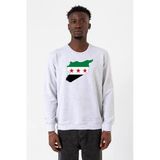 Suriye Yeni Bayrak Karmelanj Erkek 2İp Sweatshirt
