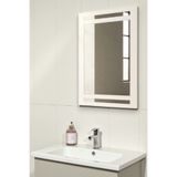 SürLaz Dekoratif Duvar Aynası 60x45 cm Modern Banyo Aynası, Lavabo Üstü Makyaj Tuvalet Masası Aynası
