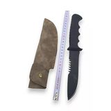 Sürlaz El Dövmesi Kara Çelik Outdoor Kamp Bıçağı Kılıf Hediyeli