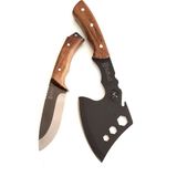 SürLaz Kamp Balta Bıçak Seti Outdoor Bıçak Kamp Outdoor Seti 2 Parça - Kahverengi