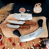 Sürlaz Kebap Bıçak Seti 4 Parça Et Kıyma Bıçağı Soğan Satırı Salata Bıçağı