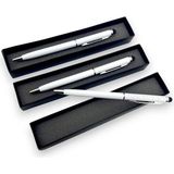 SürLaz Öğretmenler Günü Özel 3'lü Isimli Slim Touch Pen Tükenmez Kalem Isim Yazılabilir Özel Kutusunda - 1 - Beyaz
