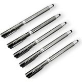 SürLaz Öğretmenler Günü Özel 5 Adet Touch Pen Kalem Atatürk Imzalı ve Isim Yazılabilir Hediyelik Kalem - 1 - Füme