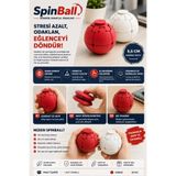 SürLaz SpinBall 2'li Kırmızı-Beyaz Stres Topu Stres Çarkı – El Egzersiz Topu, Odaklanma Oyuncağı, Sessiz Dönen Anti Stres Oyuncağı