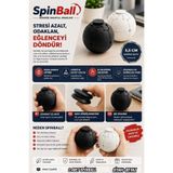SürLaz SpinBall 2'li Siyah-Beyaz Stres Topu & Fidget Çarkı – El Egzersiz Topu, Odaklanma Oyuncağı, Sessiz Dönen Anti Stres Oyuncağı