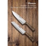 Sürmene Bıçakçı Hacı Ahmet Sürmene Bha Santoku ve Nakiri Iki Parça Aşçı Şef Bıçağı Seti Mutfak Çeyiz Hediye Gastronomi 18,5 cm - (No Color)