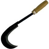 Sürmene Kırmızı Plastik Saplı Orak 43 cm - Buğday Hasadı - Renkli