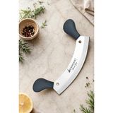 SÜRMENOX Sürmene Silver Serisi Pizza Börek Bıçağı Gri Sap Kıyma Salata Pide Mutfak Bıçak HDS-119