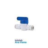 Surobotic Su Arıtma Cihazları İçin 1/4 Plastik Ara Vana - Kelebek Vana