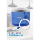 SUROBOTIC Yeni Nesil Arıtma Su Arıtma Sebil Üstü Damacana Aparatı Kapaklı / 5 Litre Hazneli Seçenekli - 5 Litre Hazneli Sebil Aparatı - 10 Metre Hortum