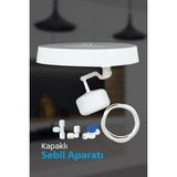 SUROBOTIC Yeni Nesil Arıtma Su Arıtma Sebil Üstü Damacana Aparatı Kapaklı / 5 Litre Hazneli Seçenekli - Kapaklı Sebil Aparatı - 5 Metre Hortum