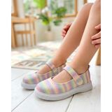 Surpie Shoes Çocuk Günlük Babet, Kız Çocuk Babet, Çocuk Abiye Babet - Gökkuşağı