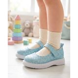 Surpie Shoes Çocuk Günlük Babet, Kız Çocuk Babet, Çocuk Abiye Babet - Mavi