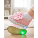 Surpie Shoes Kız Çocuk Günlük Ayakkabı, Çocuk Işıklı Ayakkabı, (22-30 Numara Aralığı Işıklıdır) - Pembe