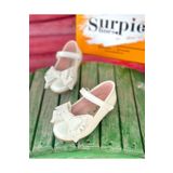 Surpie Shoes Kız Çocuk Ortopedik Pullu Fiyonk Detaylı Babet, Çocuk Ortopedik Babet