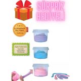 Sürpriz Hediyeli Ele Yapışmayan Slime 3 lü Slaym Pofuduk Sılaym Oyun Jeli